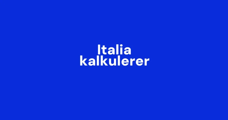 Italiensk presse med kriseregnskap
