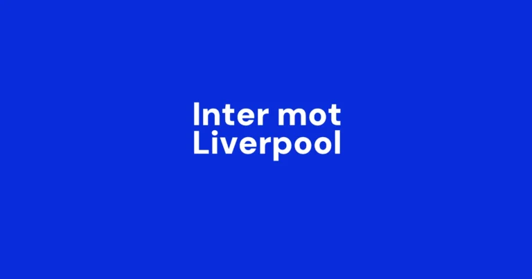 Inter mot Liverpool: Vi følger kampen