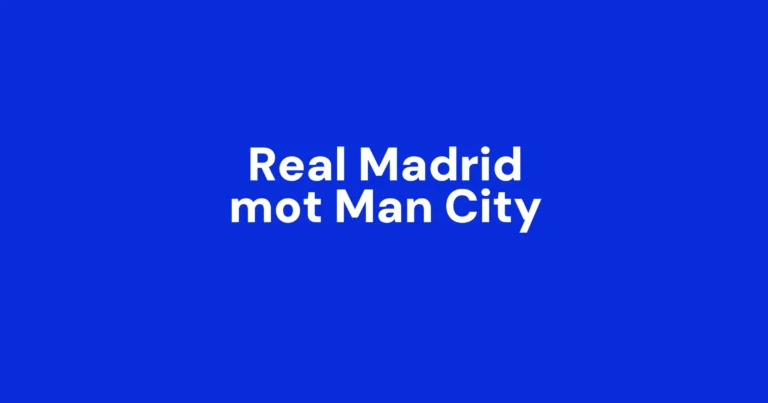 Real Madrid mot Manchester City – vi følger minutt for minutt