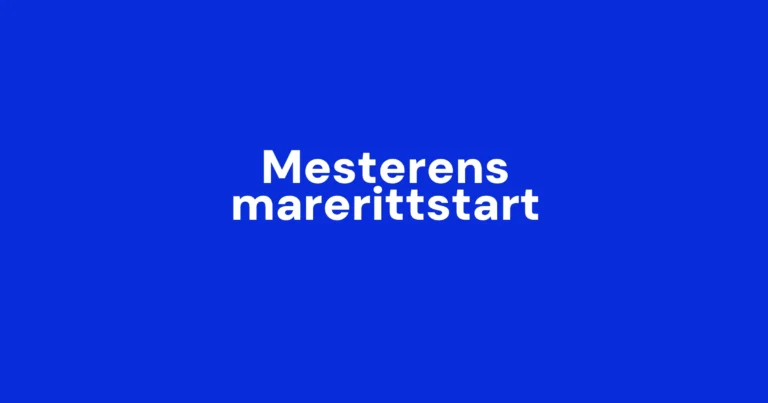 Marerittstart for den regjerende mesteren
