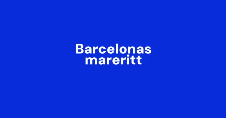 Sørloths elleville Barcelona-statistikk